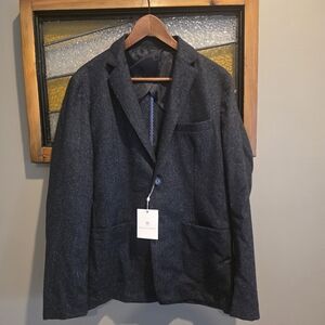 Toscano Firenze Men's Black Wool Blazer